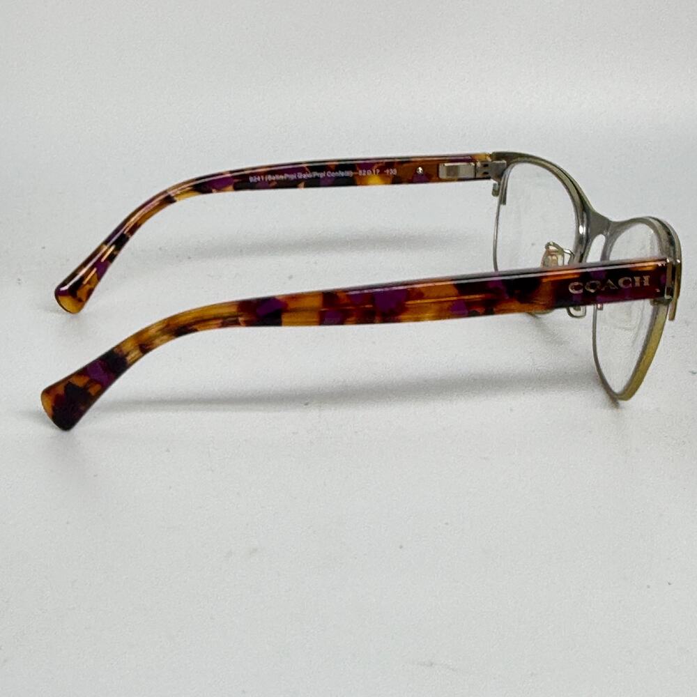 Coach HC5074 9241 Satin Purple Gold Purple Confetti 52 mm‎ Demo Lens H18957 - Picture 4 of 7